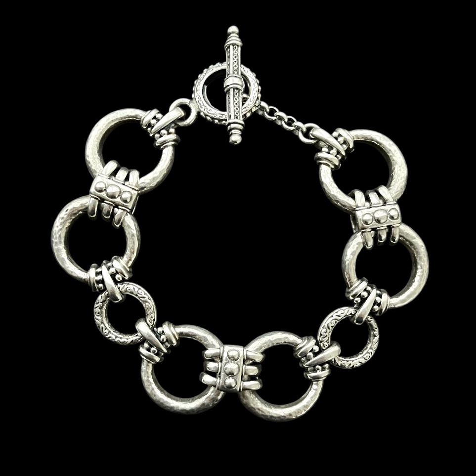 Konstantino Sterling Silver Heavy Open Link Bracelet